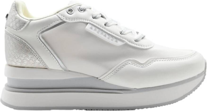 Apepazza Mid-High Sneakers White Silver White Dames