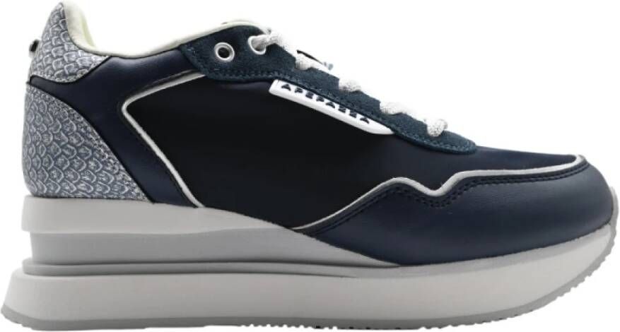 Apepazza Navy Silver Sneakers Stijlvol Comfortabel Multicolor Dames