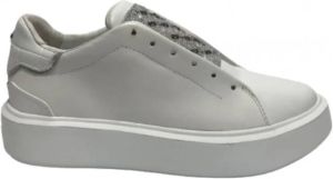 Apepazza Sneakers zonder Paris Leters in lederen Ds22Ap02 S2Pimp16 Wit Dames