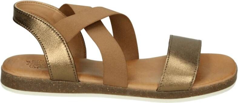 Apple of Eden IRIS~55~~~~~~~~~~~~~~~~~~~~~~~ Platte sandalen Dames Sandalen Metallics