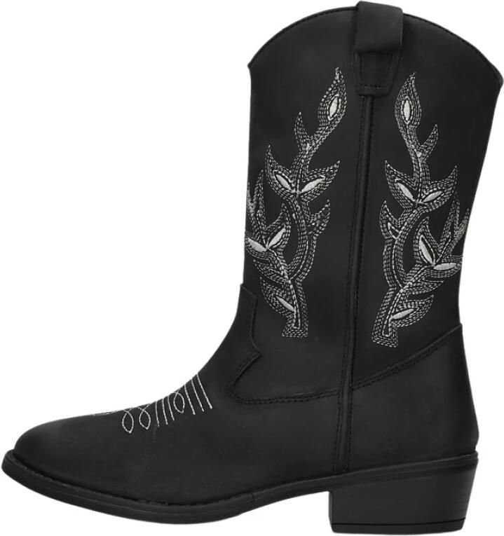 Apples & Pears B0011983 Laarzen Leer Meisjes Zwart - Foto 5