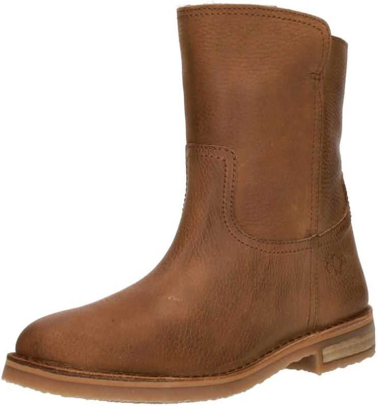 Aqa Enkellaarsjes cognac Leer 182324 Dames - Foto 3