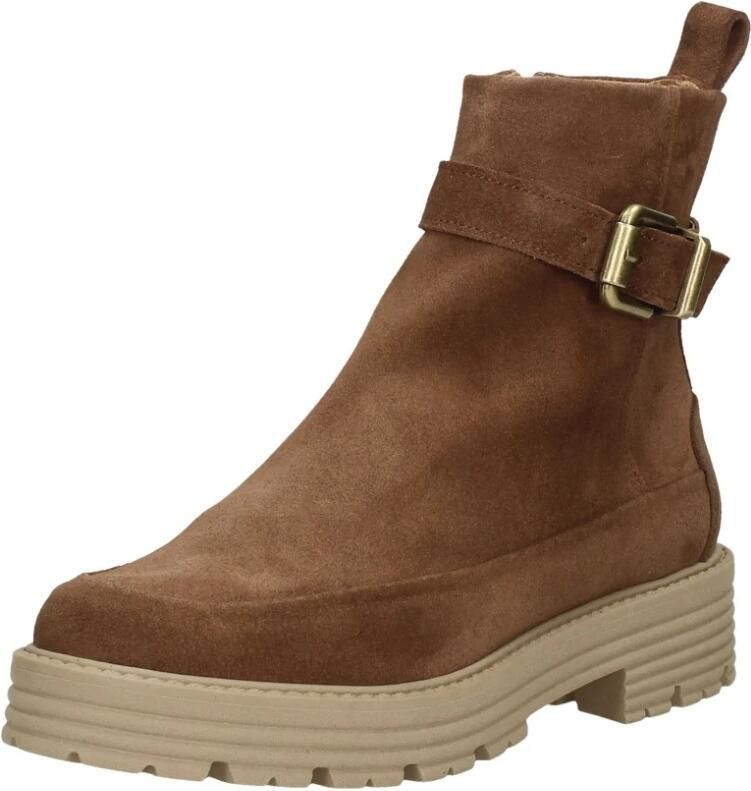 Aqa Enkellaarsjes Plat Enkellaarsjes Plat cognac - Foto 4