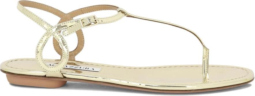 Aquazzura Gouden Sandalen voor Vrouwen Zomerstijl