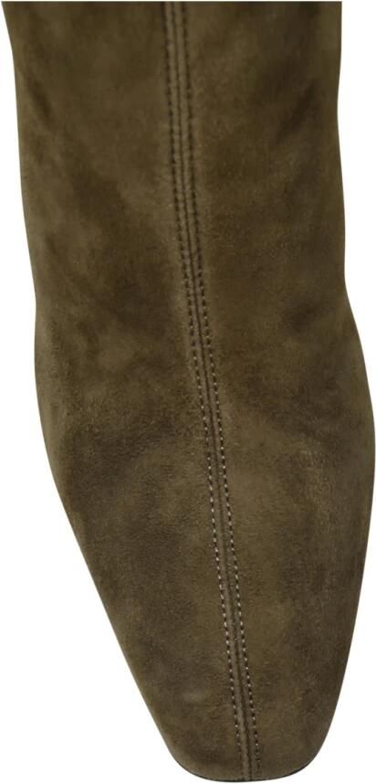 Aquazzura Groene suède enkellaars met rits - Foto 3