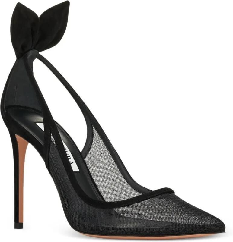 Aquazzura Bow Tie Mesh Pump T. 105 - Foto 3