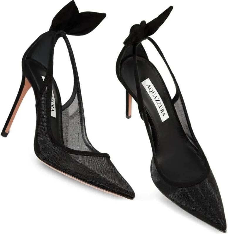 Aquazzura Bow Tie Mesh Pump T. 105 - Foto 2