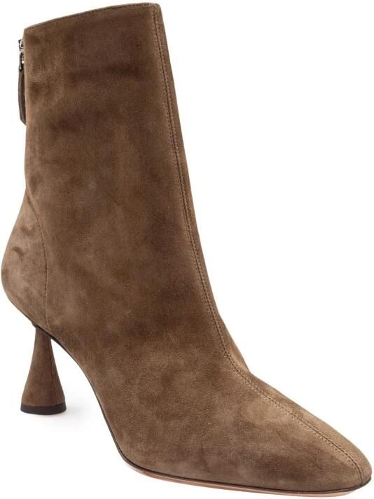 Aquazzura Groene suède enkellaars met rits - Foto 2