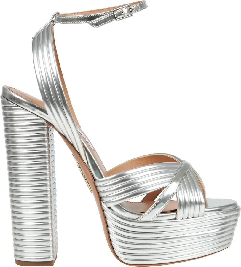 Aquazzura Hoge hak sandalen met gekruiste banden - Foto 2