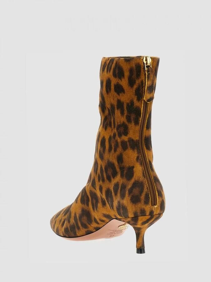Aquazzura Luipaardprint Enkellaarzen - Foto 3