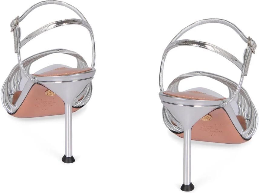 Aquazzura Metallic Cage Heeled Sandals - Foto 2
