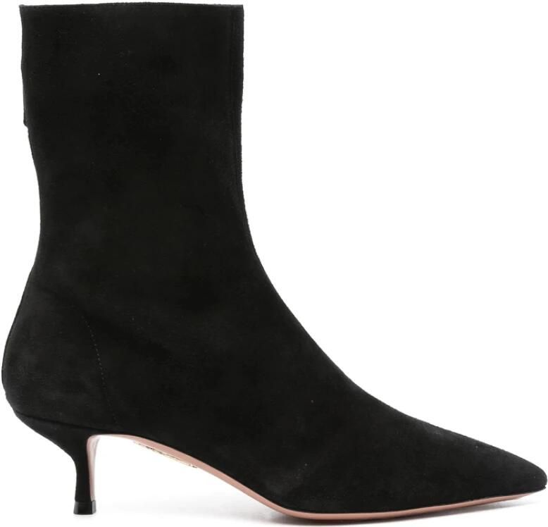 Aquazzura Puntige Neus Kittenhak Enkellaarsjes