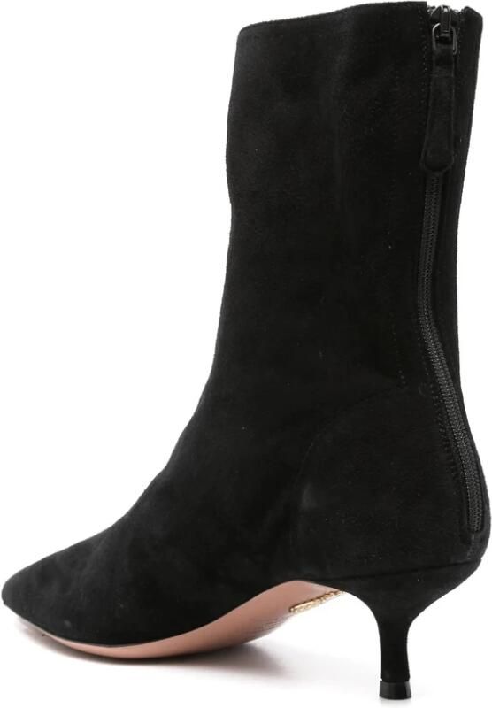 Aquazzura Puntige Neus Kittenhak Enkellaarsjes - Foto 2