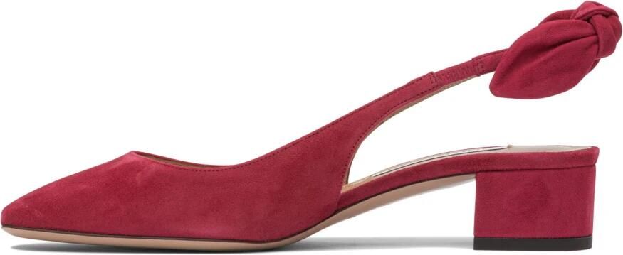 Aquazzura Rode hakken met strikdetail