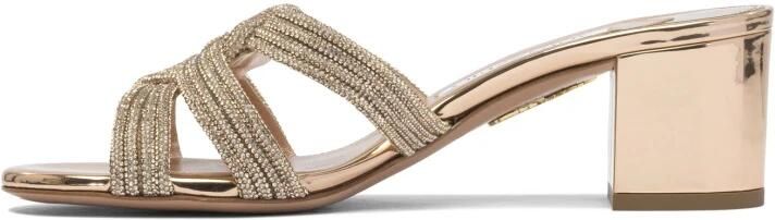 Aquazzura Roze Leren Sandalen Stijlvolle Elegantie