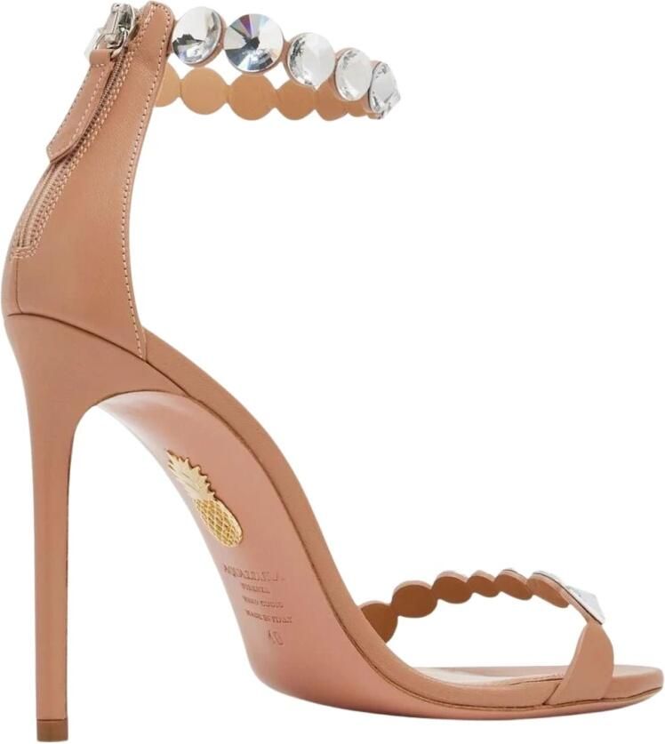 Aquazzura Sandalen met hak en kristallen