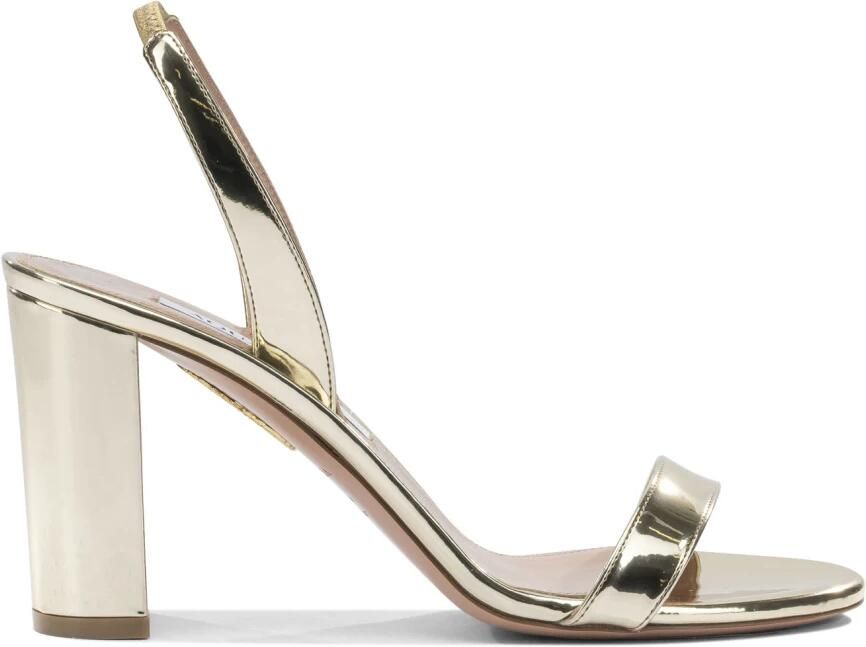 Aquazzura So Nude Block Sandal 85