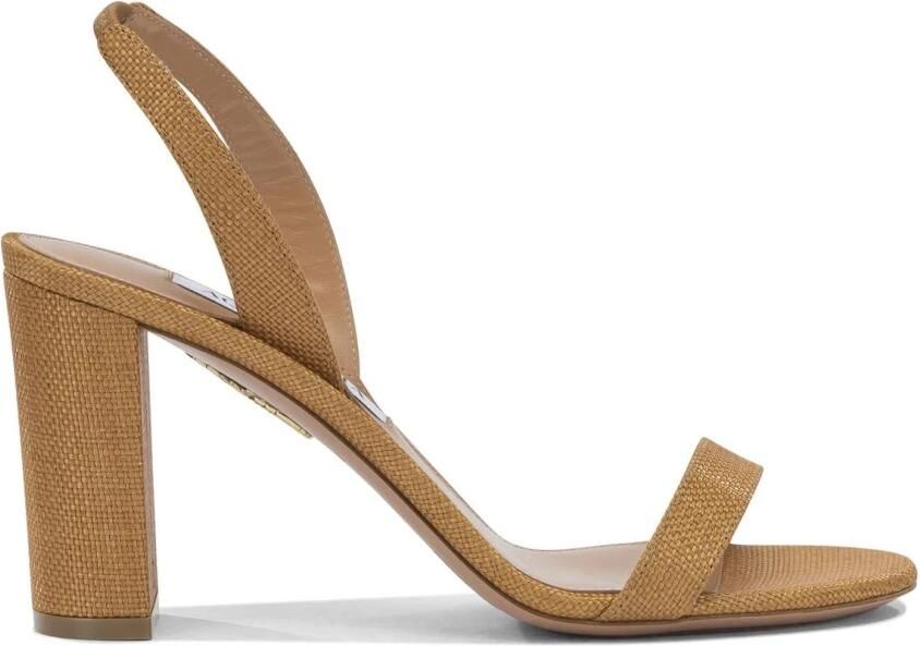 Aquazzura So Nude Block Sandal 85