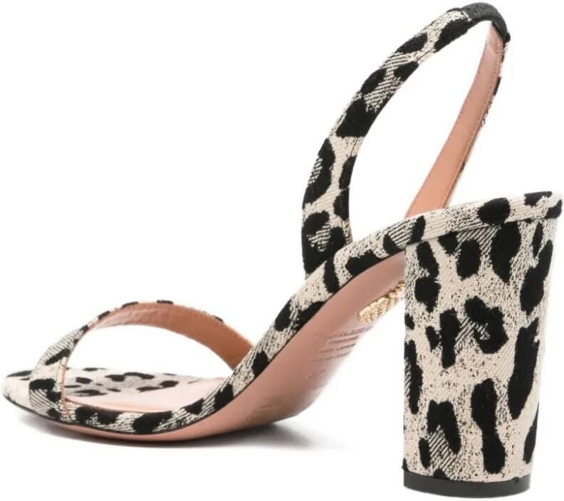 Aquazzura So Nude Sahara Jacquard Block Sandal 85 - Foto 2