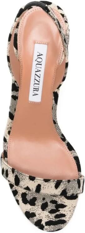 Aquazzura So Nude Sahara Jacquard Block Sandal 85 - Foto 4