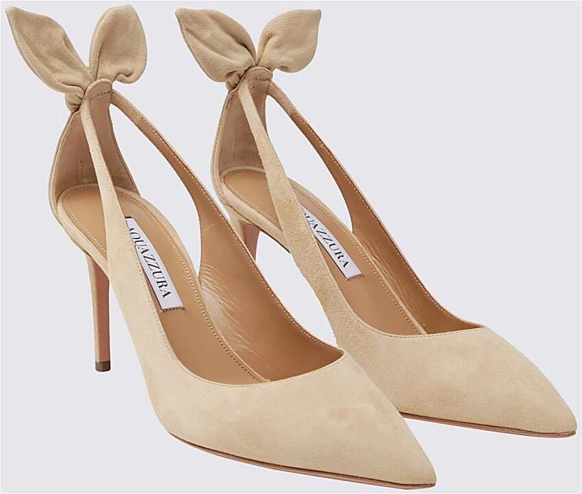 Aquazzura Strik Suède Pumps met Stiletto Hak - Foto 2