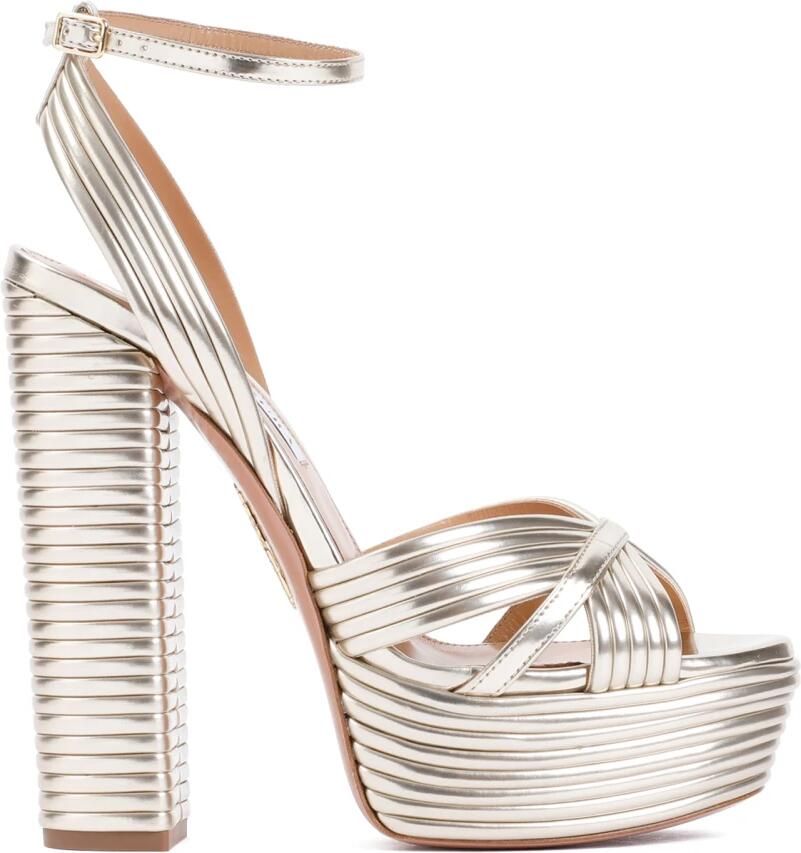 Aquazzura Hoge hak sandalen met gekruiste banden