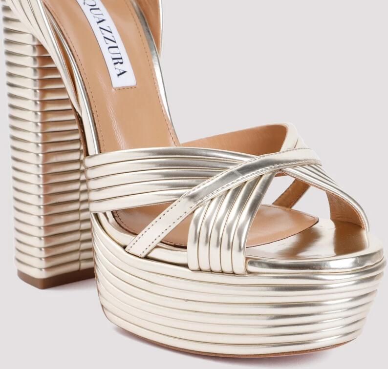 Aquazzura Hoge hak sandalen met gekruiste banden - Foto 4