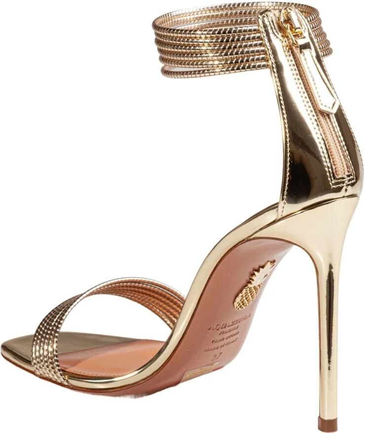 Aquazzura Sway 105 Sandalen van Spiegelend Leer - Foto 2