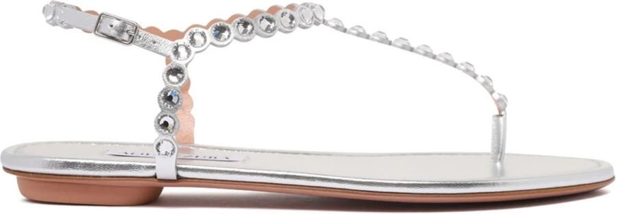 Aquazzura Zilveren Tequila Sandalen met Uitsparingen - Foto 3