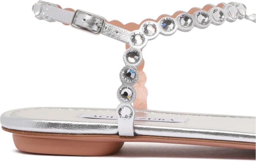 Aquazzura Zilveren Tequila Sandalen met Uitsparingen - Foto 2