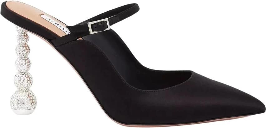 Aquazzura Yes Baby 95 Satin Mule