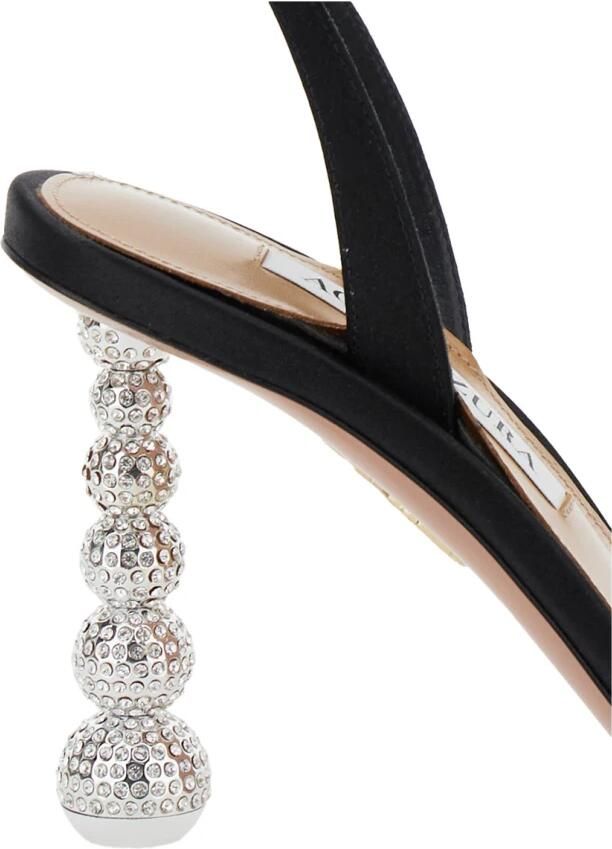 Aquazzura Zwarte hoge baby sandaal - Foto 2