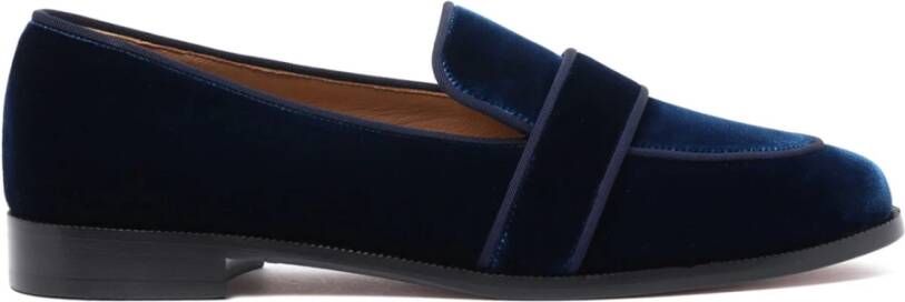 Aquazzura Blauwe Martin Mocassin Platte Schoenen