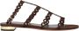 Aquazzura Elegante Espresso Suède Ketting Sandalen - Thumbnail 2