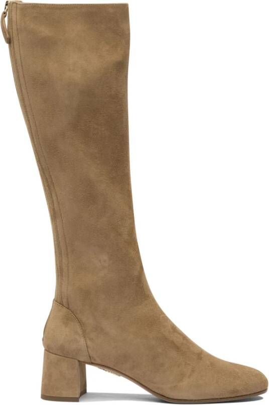 Aquazzura Bruine Enkellaarzen voor Vrouwen