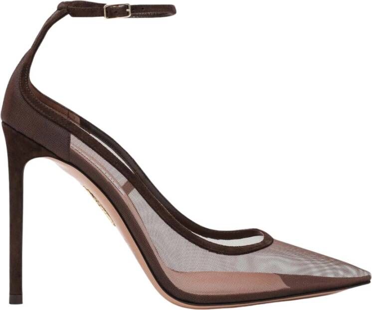 Aquazzura Bruine Hoge Hak Love Affair Pumps
