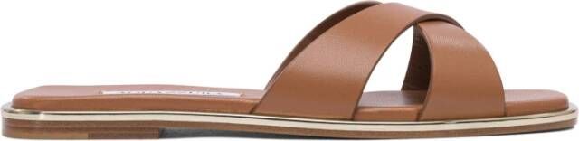 Aquazzura Bruine Leren Sandalen voor Vrouwen