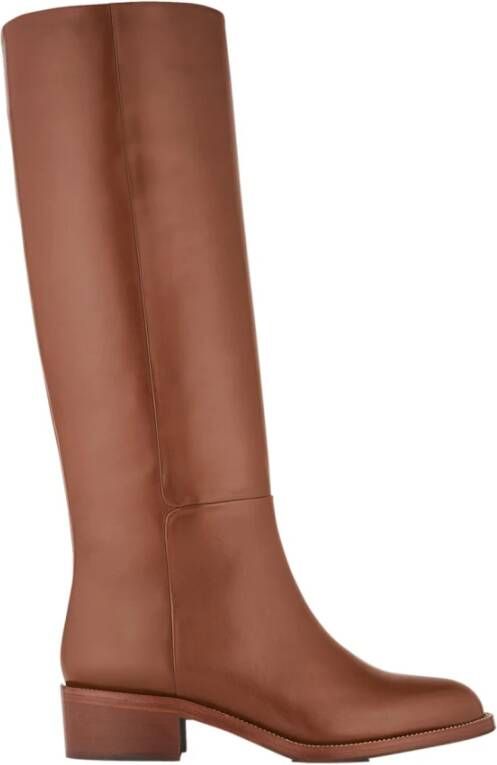 Aquazzura Cinnamon Designer Platte Hoge Laarzen Brown Dames