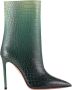 Aquazzura Crocodile Gradient Heel Boots - Thumbnail 1