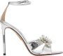 Aquazzura Crystal Margarita Zilveren Hoge Hak Sandalen - Thumbnail 1