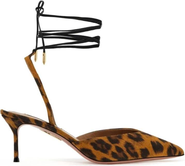 Aquazzura Dierenprint Slingback Pumps