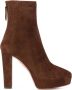 Aquazzura Elegante Bruine Hoge Hak Enkellaarzen - Thumbnail 1