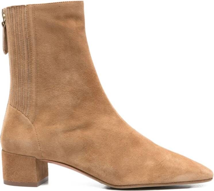 Aquazzura Elegante Suede Bootie met Stijl