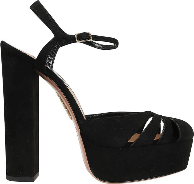 Aquazzura Flat Sandals Black Dames