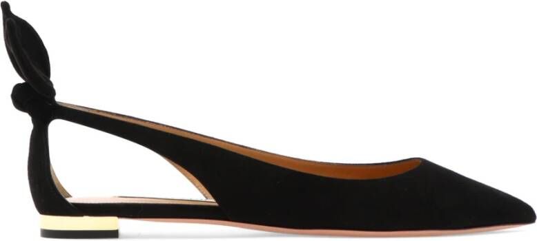 Aquazzura Flats Black Dames