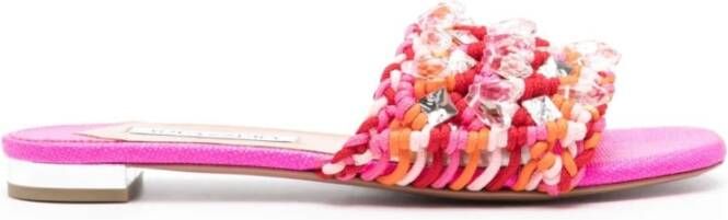 Aquazzura Flip Flops & Sliders Pink Dames
