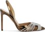 Aquazzura Slingback pumps met spiegelende kristaldetail Brown Dames - Thumbnail 1