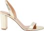 Aquazzura Gouden hoge hak sandalen So Nude Block - Thumbnail 1