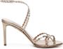 Aquazzura Gouden Kristal Stiletto Sandalen - Thumbnail 1
