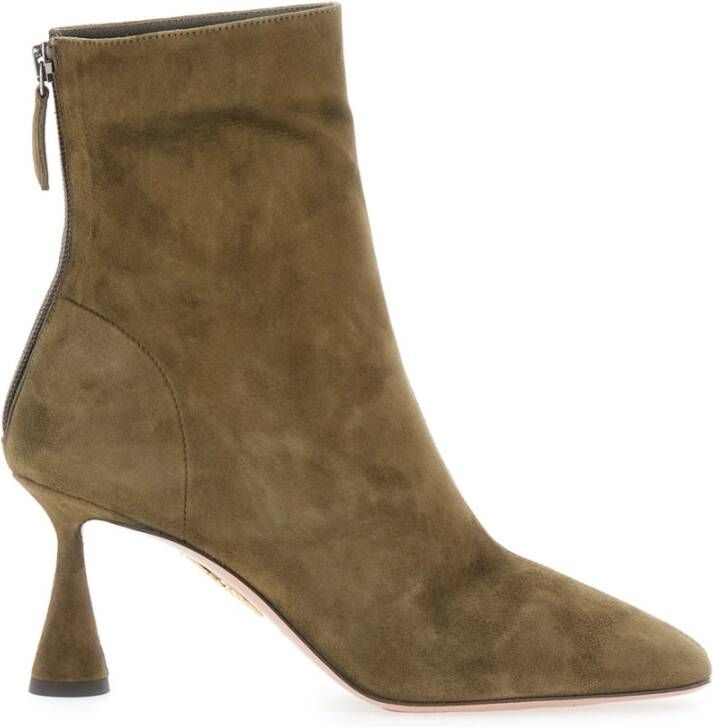 Aquazzura Groene Amore Bootie Haklaarzen